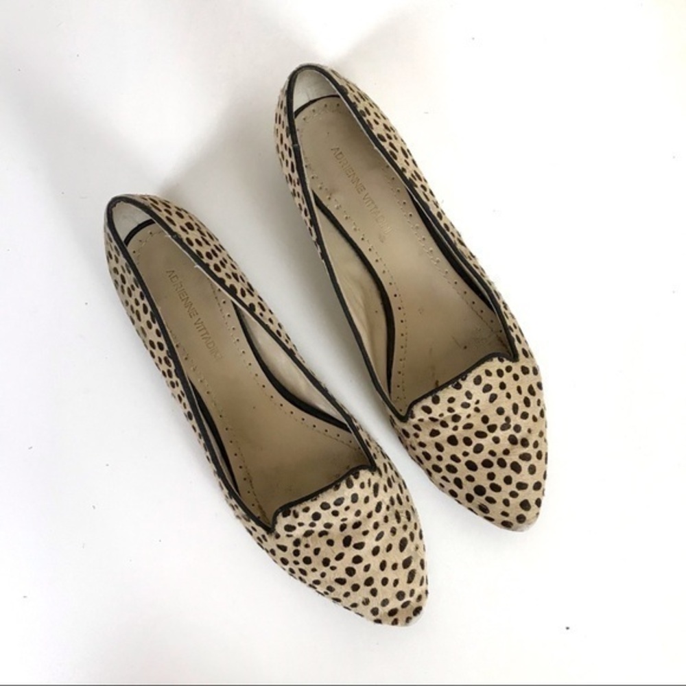 Adrienne Vittadini Benson Cheetah Leopard Calf Hair Loafer